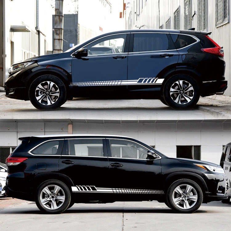 2 PCS/Set D-707 Striped Totem Pattern Car Modified Decorative Sticker(White) - Decorative Sticker by PMC TechLife | Online Shopping South Africa | PMC TechLife | Buy Now Pay Later Mobicred