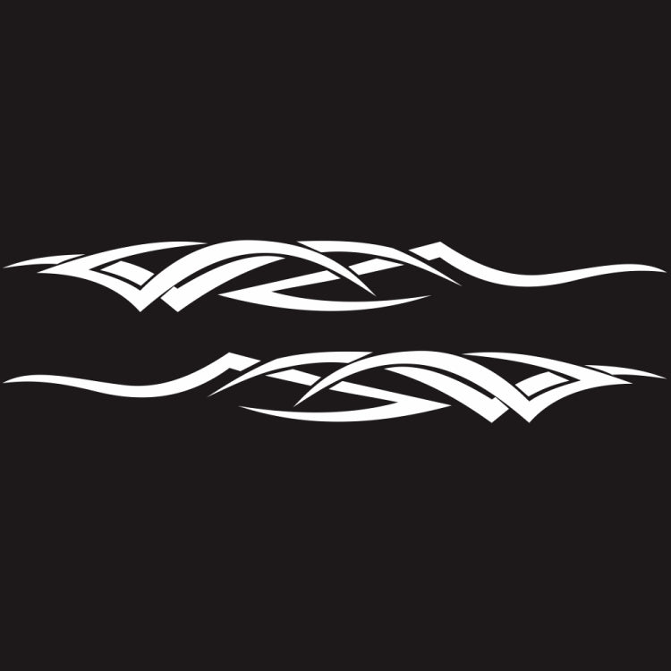 2 PCS/Set D-731 Totem Pattern Car Modified Decorative Sticker(White) - Decorative Sticker by PMC TechLife | Online Shopping South Africa | PMC TechLife | Buy Now Pay Later Mobicred