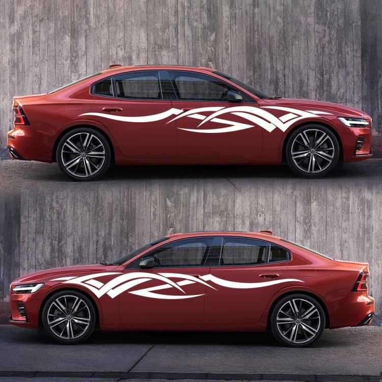 2 PCS/Set D-731 Totem Pattern Car Modified Decorative Sticker(White) - Decorative Sticker by PMC TechLife | Online Shopping South Africa | PMC TechLife | Buy Now Pay Later Mobicred