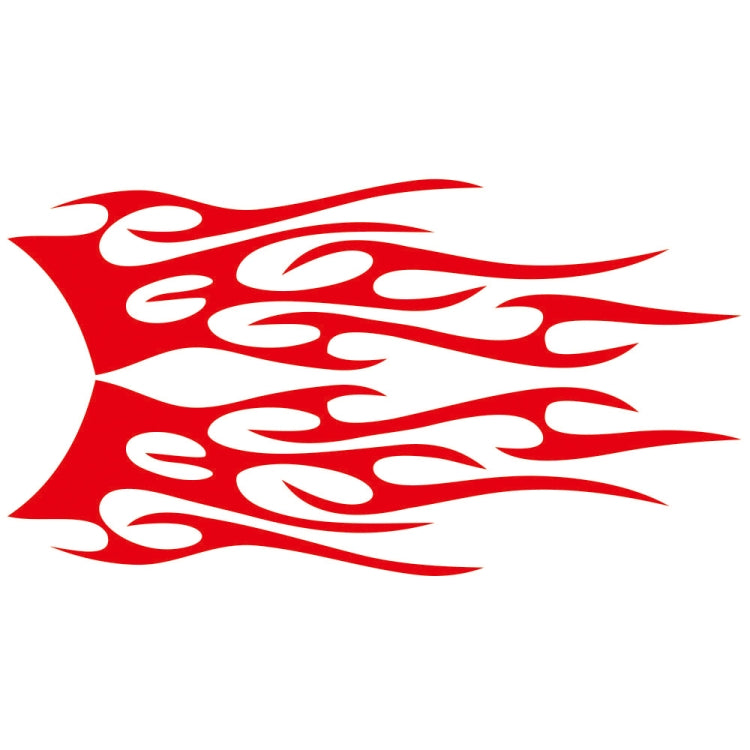 2 PCS/Set D-751 Flame Pattern Car Modified Decorative Sticker(Red) - Decorative Sticker by PMC Jewellery | Online Shopping South Africa | PMC Jewellery | Buy Now Pay Later Mobicred