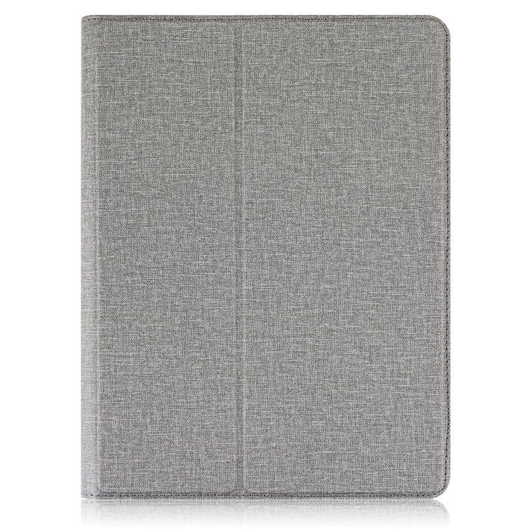For 10 inch Cloth Texture 360 Rotation Horizontal Flip Universal Tablet PC Leather Case with Pen Slot(Grey) - free shipping - PMC TechLife - Order now!