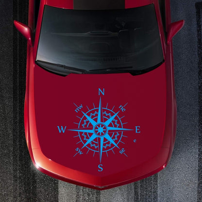 D-863 Compass Pattern Car Modified Decorative Sticker(Blue) - Decorative Sticker by PMC Jewellery | Online Shopping South Africa | PMC Jewellery | Buy Now Pay Later Mobicred