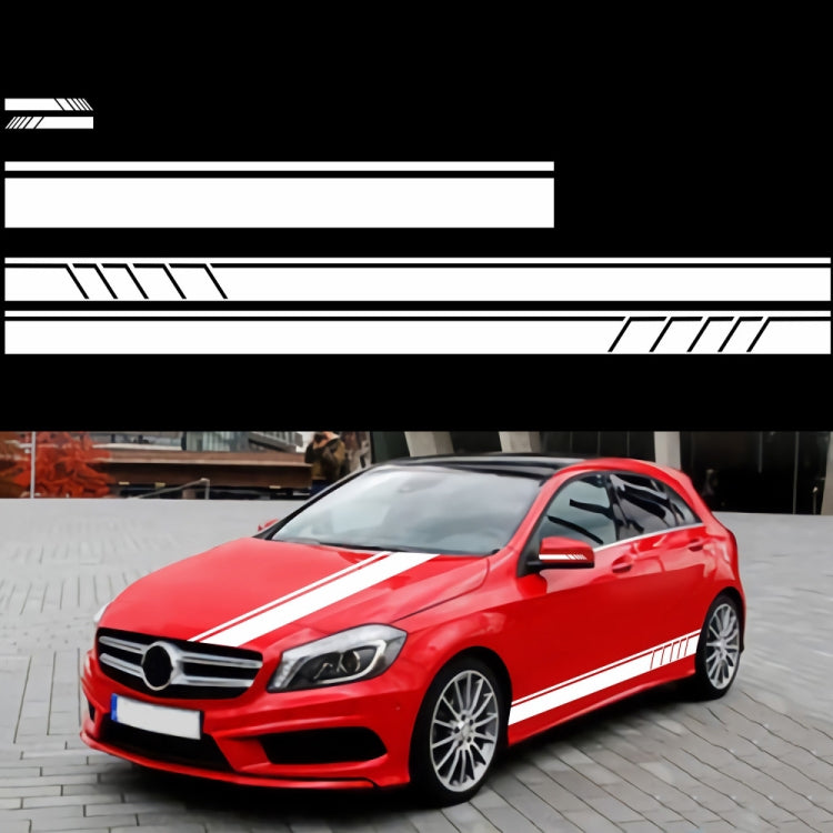 D-930 Lines Pattern Car Modified Decorative Sticker(White) - Decorative Sticker by PMC TechLife | Online Shopping South Africa | PMC TechLife