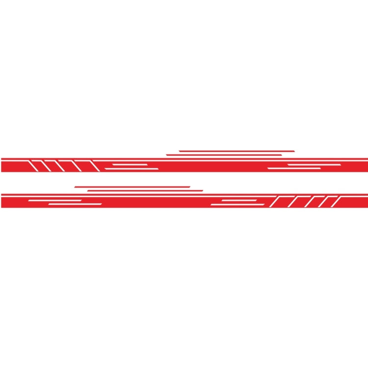 2 PCS/Set D-932 Stripe Pattern Car Modified Decorative Sticker(Red) - Decorative Sticker by PMC Jewellery | Online Shopping South Africa | PMC Jewellery | Buy Now Pay Later Mobicred