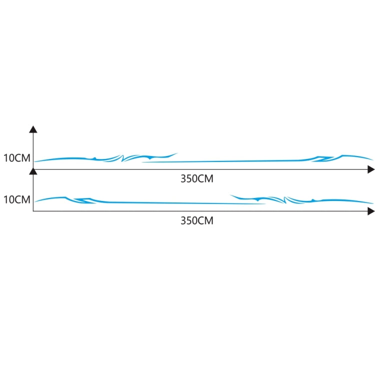 2 PCS/Set D-933 Lightning Pattern Car Modified Decorative Sticker(Blue) - Decorative Sticker by PMC Jewellery | Online Shopping South Africa | PMC Jewellery | Buy Now Pay Later Mobicred