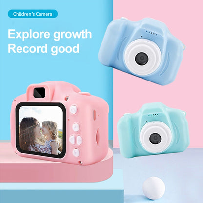 X2S 2.0 Inch LCD Screen Mini Children Camera Digital Camera, Resolution:HD Single Camera 1300W+ 32G Memory Card + Card Reader + Cartoon Stickers(Pink) - Children Cameras by PMC Jewellery | Online Shopping South Africa | PMC Jewellery | Buy Now Pay Later Mobicred