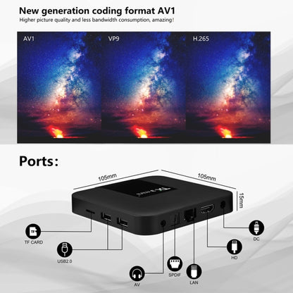 TX3 mini+  Android 11.0 Smart TV Box, Amlogic S905W2 Quad Core, Memory:2GB+16GB, 2.4GHz / 5GHz WiFi(UK Plug) - Amlogic S905 by PMC Jewellery | Online Shopping South Africa | PMC Jewellery | Buy Now Pay Later Mobicred