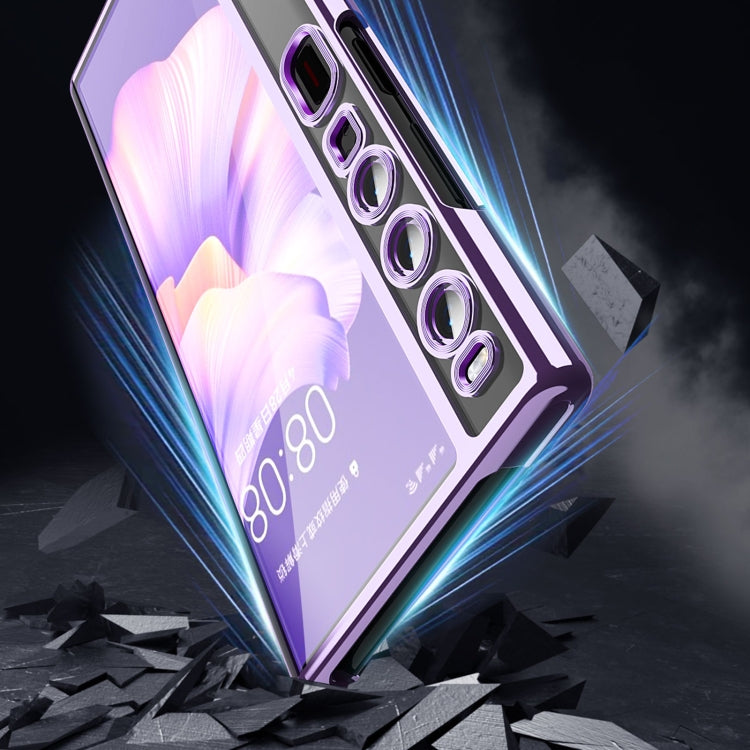 For Huawei Mate Xs 2 TPU Electroplating Full Coverage Protective Phone Case(Transparent) - Huawei Cases by PMC TechLife | Online Shopping South Africa | PMC TechLife | Buy Now Pay Later Mobicred