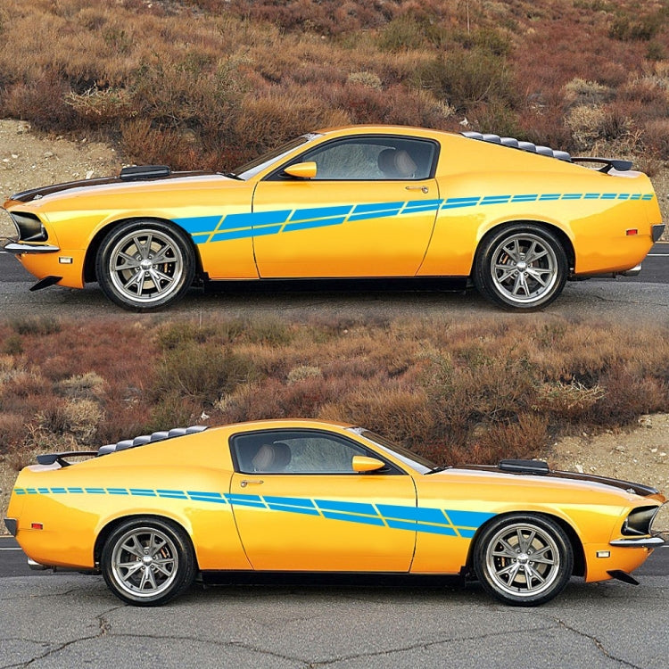 2 PCS/Set D-961 Checkered Flag Pattern Car Modified Decorative Sticker(Blue) - Decorative Sticker by PMC TechLife | Online Shopping South Africa | PMC TechLife | Buy Now Pay Later Mobicred