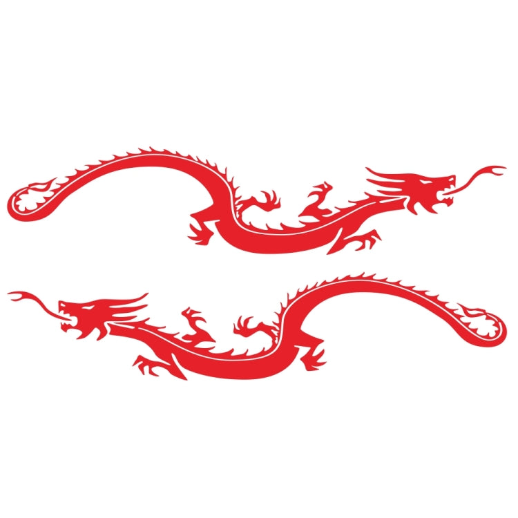 2 PCS/Set D-965 Dragon Pattern Car Modified Decorative Sticker(Red) - Decorative Sticker by PMC Jewellery | Online Shopping South Africa | PMC Jewellery | Buy Now Pay Later Mobicred