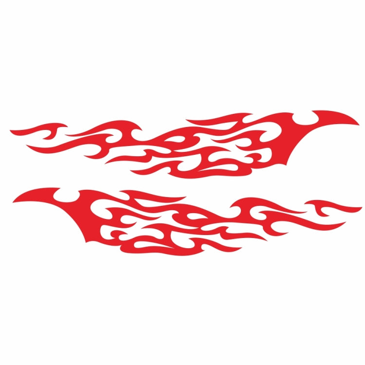 2 PCS/Set D-969 Flame Pattern Car Modified Decorative Sticker(Red) - Decorative Sticker by PMC Jewellery | Online Shopping South Africa | PMC Jewellery | Buy Now Pay Later Mobicred