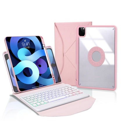 Z11BS Pen Slot Backlight Bluetooth Keyboard Leather Tablet Case For iPad Pro 11 2021/2020/2018(Pink) - For iPad Pro by PMC Jewellery | Online Shopping South Africa | PMC Jewellery