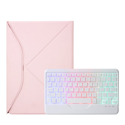 Z11BS Pen Slot Backlight Bluetooth Keyboard Leather Tablet Case For iPad Pro 11 2021/2020/2018(Pink) - For iPad Pro by PMC Jewellery | Online Shopping South Africa | PMC Jewellery