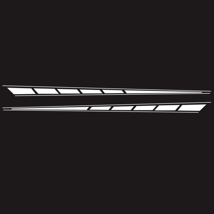 2 PCS/Set D-970 Checkered Flag Pattern Car Modified Decorative Sticker(White) - Decorative Sticker by PMC TechLife | Online Shopping South Africa | PMC TechLife | Buy Now Pay Later Mobicred