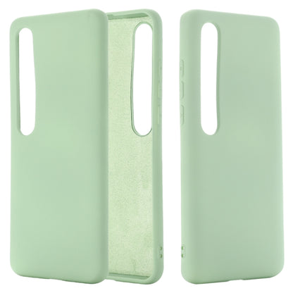 For Xiaomi Mi 10 Pro 5G Solid Color Liquid Silicone Shockproof Coverage Case(Green) - Xiaomi Cases by PMC Jewellery | Online Shopping South Africa | PMC Jewellery | Buy Now Pay Later Mobicred