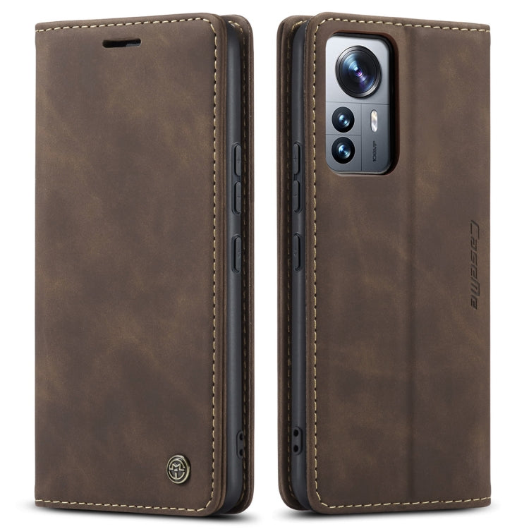 For Xiaomi 12 Lite CaseMe 013 Multifunctional Horizontal Flip Leather Phone Case(Coffee) - Xiaomi Cases by CaseMe | Online Shopping South Africa | PMC Jewellery | Buy Now Pay Later Mobicred