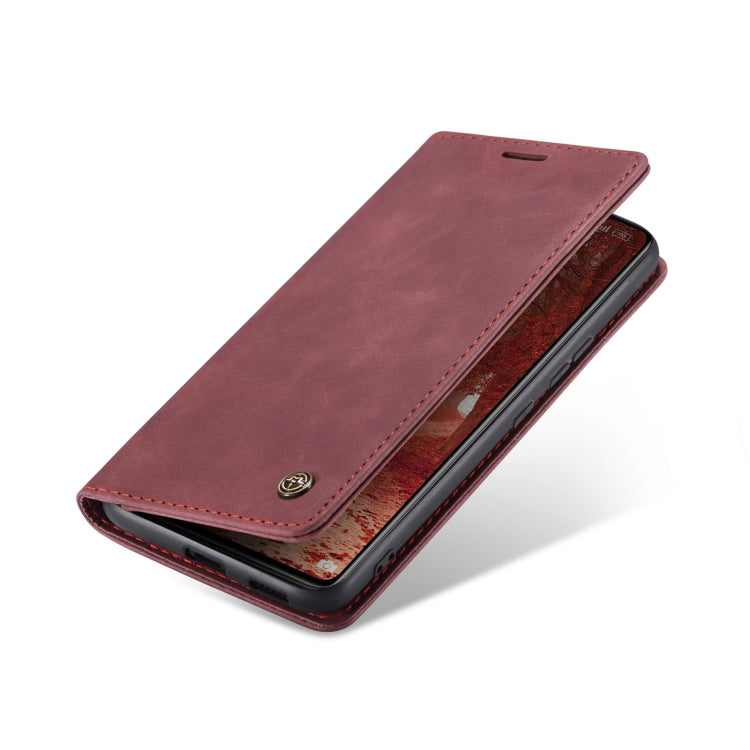 For Xiaomi 12 Lite CaseMe 013 Multifunctional Horizontal Flip Leather Phone Case(Wine Red) - Xiaomi Cases by CaseMe | Online Shopping South Africa | PMC Jewellery | Buy Now Pay Later Mobicred