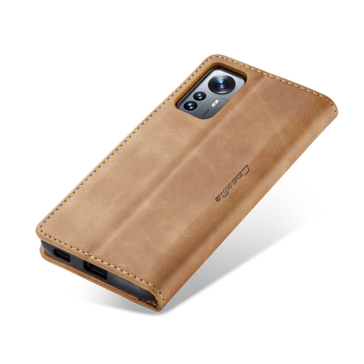 For Xiaomi 12 Lite CaseMe 013 Multifunctional Horizontal Flip Leather Phone Case(Brown) - Xiaomi Cases by CaseMe | Online Shopping South Africa | PMC Jewellery | Buy Now Pay Later Mobicred