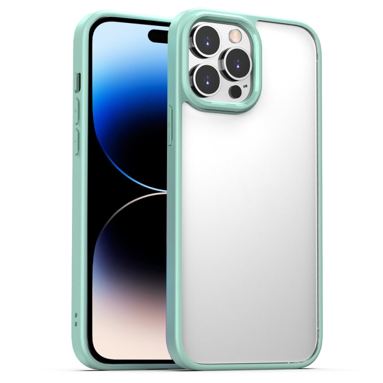 For iPhone 14 Pro Max Clear Acrylic + TPU Phone Case (Green) - iPhone 14 Pro Max Cases by PMC Jewellery | Online Shopping South Africa | PMC Jewellery