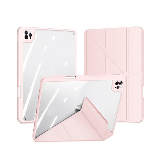 For iPad Pro 12.9 2022/2021/2020/2018 DUX DUCIS Magi Series Shockproof Tablet Case(Pink) - iPad Pro 12.9 (2020) Cases by DUX DUCIS | Online Shopping South Africa | PMC Jewellery | Buy Now Pay Later Mobicred