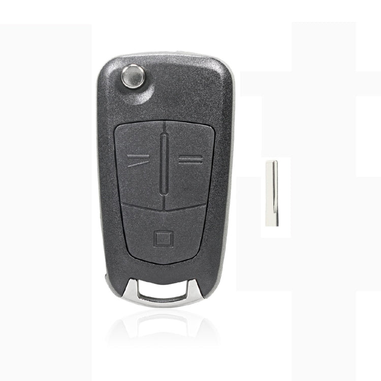 For Opel Car Foldable Blade Key Case with Screw Hole, Style:3-button HU43 Milling Embryo - Remote Car Key by PMC Jewellery | Online Shopping South Africa | PMC Jewellery