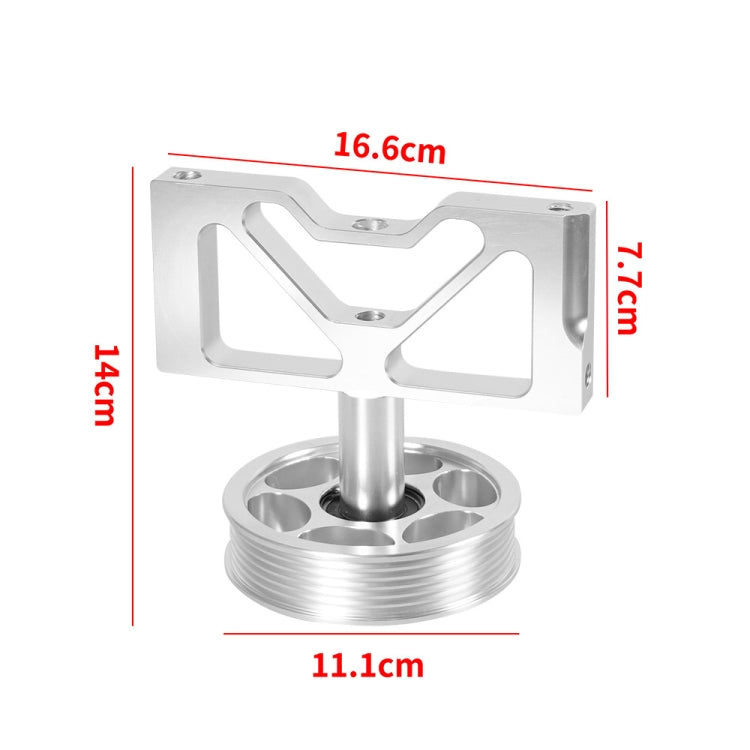 Car Modification Air Pump Idle Bracket with Pulley for Ford Mustang 5.0 1979-1995(Silver) - Engine Fittings by PMC Jewellery | Online Shopping South Africa | PMC Jewellery