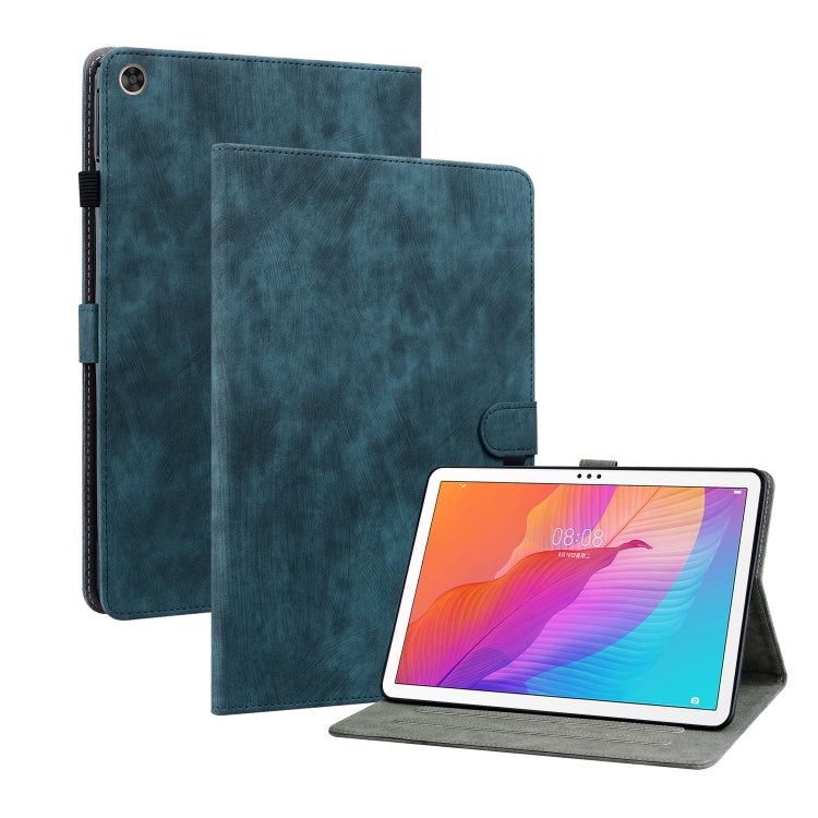 For Huawei MatePad T 10s/Enjoy Tablet 2 Tiger Pattern PU Tablet Case(Dark Blue) - Huawei by PMC TechLife | Online Shopping South Africa | PMC TechLife | Buy Now Pay Later Mobicred