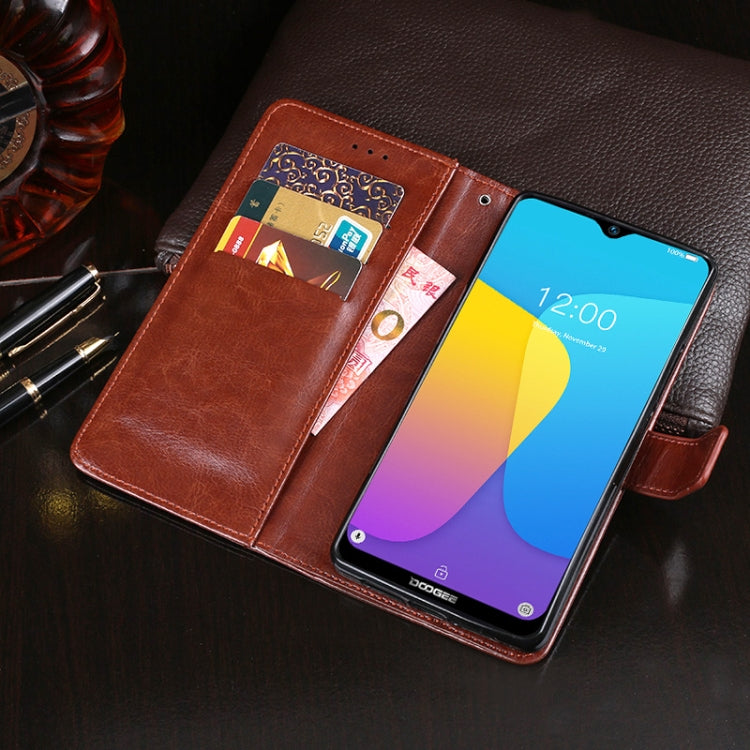For Doogee X90 idewei Crazy Horse Texture Horizontal Flip Leather Case with Holder & Card Slots & Wallet(Sky Blue) - More Brand by idewei | Online Shopping South Africa | PMC TechLife | Buy Now Pay Later Mobicred