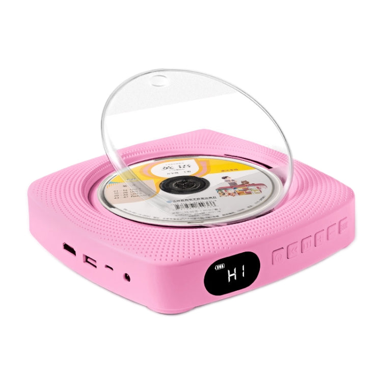 Kecag KC-609 Wall Mounted Home DVD Player Bluetooth CD Player, Specification:DVD/CD+Connectable TV + Charging Version(Pink) - DVD & LCD Player by Kecag | Online Shopping South Africa | PMC Jewellery | Buy Now Pay Later Mobicred