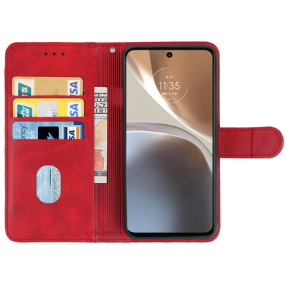 For Motorola Moto G32 Leather Phone Case(Red) - Motorola Cases by PMC Jewellery | Online Shopping South Africa | PMC Jewellery | Buy Now Pay Later Mobicred