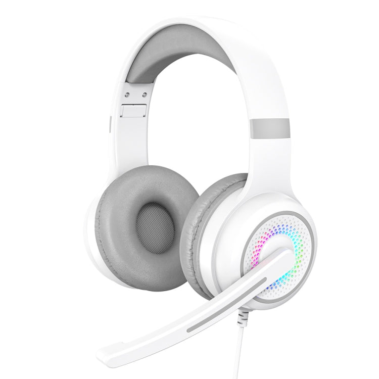 Y20 LED Bass Stereo PC Wired Gaming Headset with Microphone(White) - Multimedia Headset by PMC Jewellery | Online Shopping South Africa | PMC Jewellery | Buy Now Pay Later Mobicred