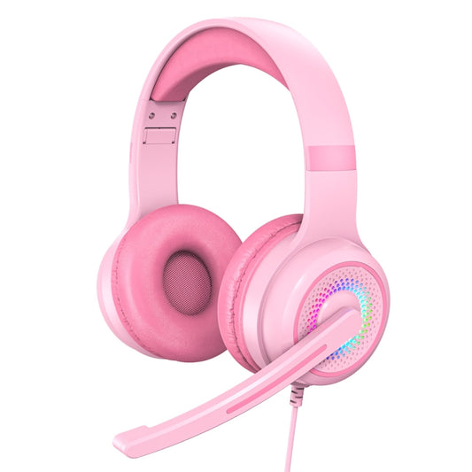 Y20 LED Bass Stereo PC Wired Gaming Headset with Microphone(Pink) - Multimedia Headset by PMC Jewellery | Online Shopping South Africa | PMC Jewellery | Buy Now Pay Later Mobicred