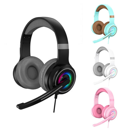 Y20 LED Bass Stereo PC Wired Gaming Headset with Microphone(Pink) - Multimedia Headset by PMC Jewellery | Online Shopping South Africa | PMC Jewellery | Buy Now Pay Later Mobicred