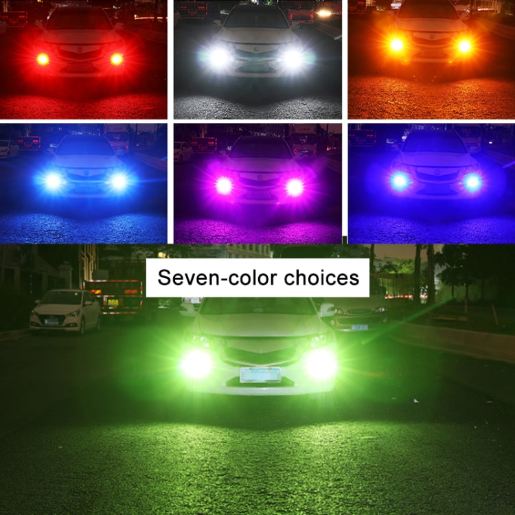 1 Pair 7443 12V 7W Strobe Car LED Fog Light(Lime Light) - Fog / Driving Lights by PMC Jewellery | Online Shopping South Africa | PMC Jewellery | Buy Now Pay Later Mobicred