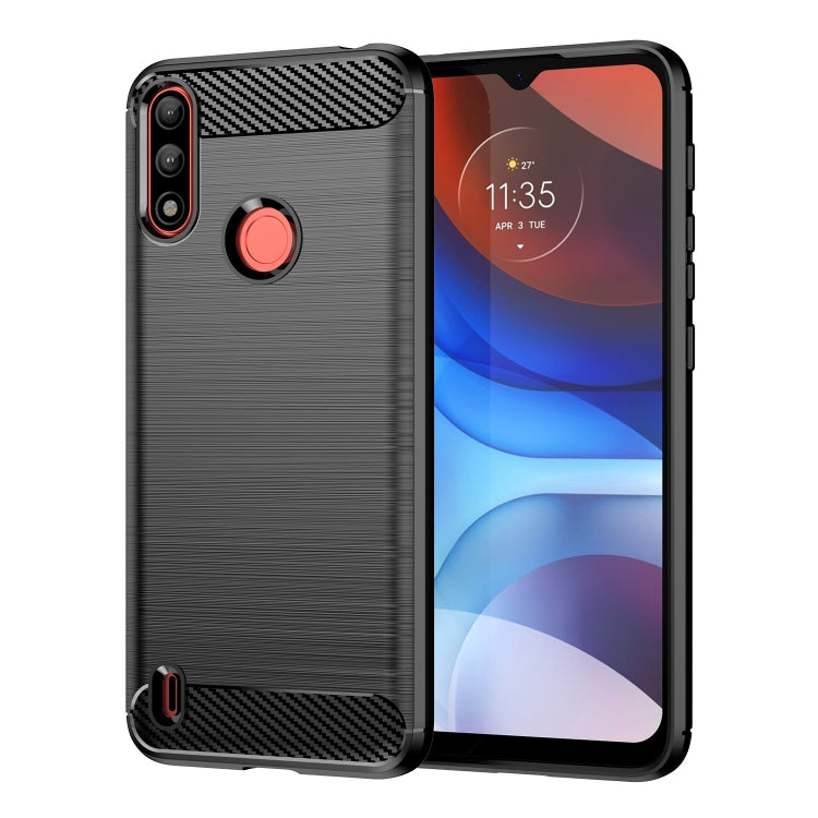 For Lenovo K13 Brushed Texture Carbon Fiber TPU Phone Case(Black) - Lenovo by PMC Jewellery | Online Shopping South Africa | PMC Jewellery