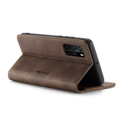 For Huawei P40 CaseMe-013 Multifunctional Horizontal Flip Leather Case with Card Slot & Holder & Wallet(Coffee) - Huawei Cases by CaseMe | Online Shopping South Africa | PMC Jewellery | Buy Now Pay Later Mobicred