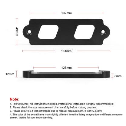 Car Aluminum Alloy Battery Fixing Bracket for Honda Civic 1988-2000(Red) - Engine Fittings by PMC Jewellery | Online Shopping South Africa | PMC Jewellery | Buy Now Pay Later Mobicred