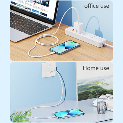 REMAX RP-U5 Extreme 2 Series 20W PD Charger + 1m USB-C / Type-C to 8 Pin Fast Charge Data Cable Set, Specification:CN Plug(White) - USB Charger by REMAX | Online Shopping South Africa | PMC Jewellery | Buy Now Pay Later Mobicred