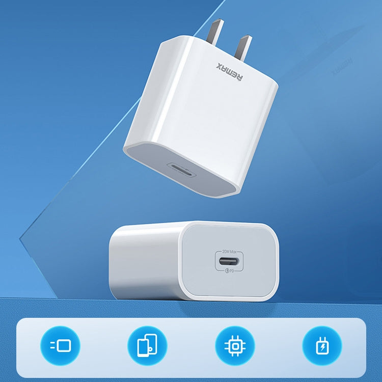 REMAX RP-U79 Speed Series 20W USB-C/Type-C Multi-Compatible Fast Charger, Specification:EU Plug(White) - USB Charger by REMAX | Online Shopping South Africa | PMC Jewellery | Buy Now Pay Later Mobicred