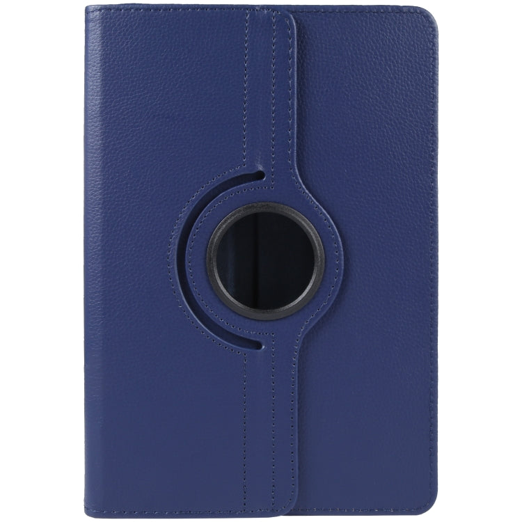 For 10 inch Tablet 360 Degree Rotation Litchi Texture Flip Leather Tablet Case(Blue) - 10 - 11 inch by PMC Jewellery | Online Shopping South Africa | PMC Jewellery | Buy Now Pay Later Mobicred