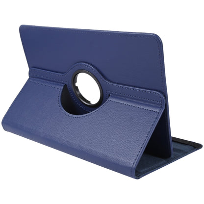 For 10 inch Tablet 360 Degree Rotation Litchi Texture Flip Leather Tablet Case(Blue) - 10 - 11 inch by PMC Jewellery | Online Shopping South Africa | PMC Jewellery | Buy Now Pay Later Mobicred