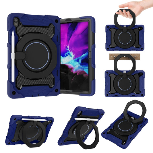 For Lenovo Tad P11 Armor Contrast Color Silicone + PC Tablet Case(Navy Blue) - Lenovo by PMC Jewellery | Online Shopping South Africa | PMC Jewellery | Buy Now Pay Later Mobicred