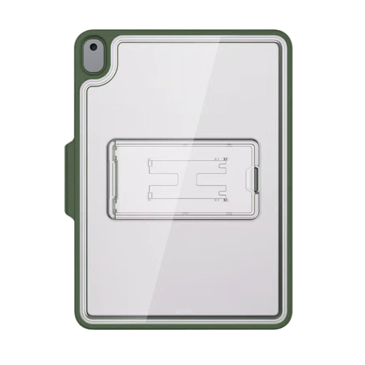 Mutural Transparent Holder Tablet Case For iPad 10.2 2021 / 2020 / 2019 / 10.5(Army Green) - free shipping - PMc TechLife - Order now!