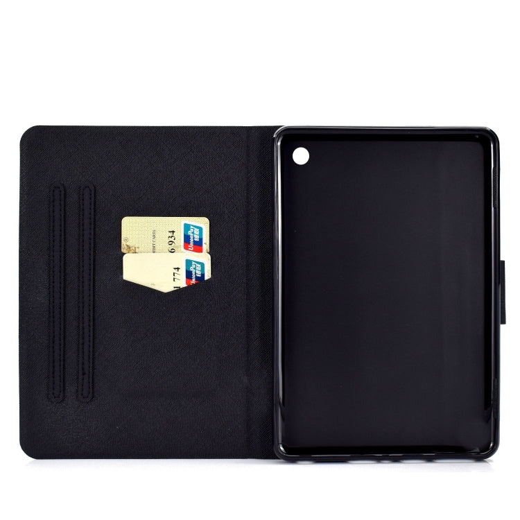 For Amazon Kindle Fire 7 2022 Electric Horizontal Flat Painted Leather Tablet Case(Couple Owls) - free shipping - PMC TechLife - Order now!
