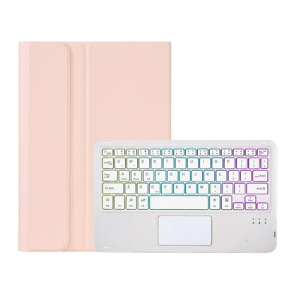 OP11-AS Lambskin Texture Ultra-thin Bluetooth Keyboard Leather Case with Touchpad & Backlight For OPPO Pad 11 inch(Pink) - Others Keyboard by PMC Jewellery | Online Shopping South Africa | PMC Jewellery