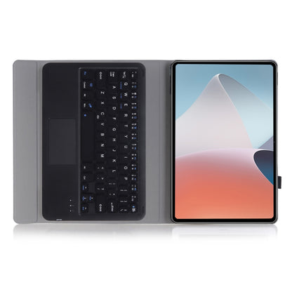 OP12-A Lambskin Texture Ultra-thin Bluetooth Keyboard Leather Case with Touchpad For OPPO Pad Air 10.4 inch(Black) - Others Keyboard by PMC Jewellery | Online Shopping South Africa | PMC Jewellery