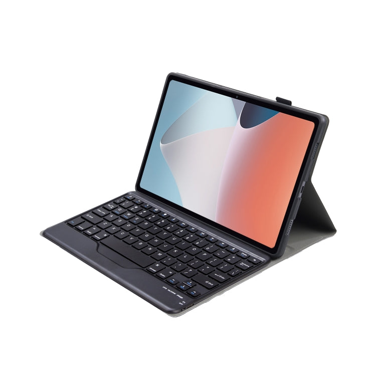 OP12-B Lambskin Texture Ultra-thin Bluetooth Keyboard Leather Case For OPPO Pad Air 10.4 inch(Black) - Others Keyboard by PMC Jewellery | Online Shopping South Africa | PMC Jewellery