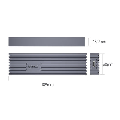 ORICO M232C3-G2-GY 10Gbps M.2 NVMe SSD Enclosure(Grey) - HDD Enclosure by ORICO | Online Shopping South Africa | PMC Jewellery | Buy Now Pay Later Mobicred