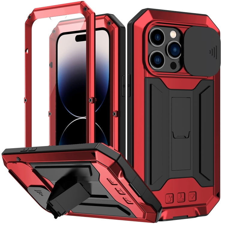 For iPhone 14 Pro Max R-JUST Shockproof Life Waterproof Dust-proof Case (Red) - iPhone 14 Pro Max Cases by R-JUST | Online Shopping South Africa | PMC TechLife | Buy Now Pay Later Mobicred