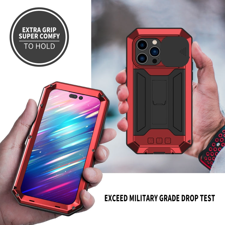 For iPhone 14 Pro Max R-JUST Shockproof Life Waterproof Dust-proof Case (Red) - iPhone 14 Pro Max Cases by R-JUST | Online Shopping South Africa | PMC TechLife | Buy Now Pay Later Mobicred